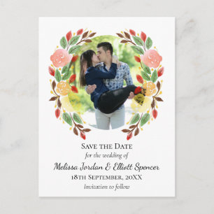 Gedeckter Wasserfarbenkreuzter Frühjahr-Foto Postkarte