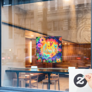 Gedeihen Sie „Inspirivity“-Fensteraufkleber Fensteraufkleber