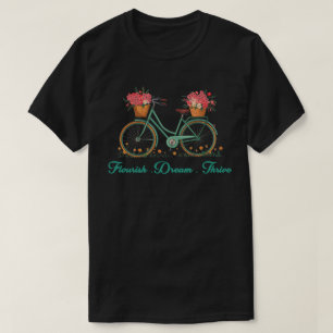 Gedeihen Traum Erfolg Floral Fahrrad 8647 Trump T-Shirt