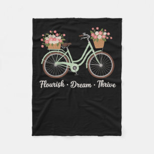 Gedeihen Traum Erfolgreich Floral Fahrrad Trump Su Fleecedecke
