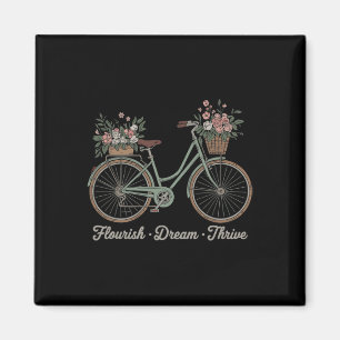 Gedeihen Traum Erfolgreich Floral Fahrrad Trump Su Magnet