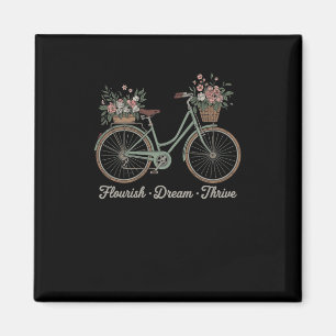Gedeihen Traum Gedeihen Floral Fahrrad Trump Subti Magnet