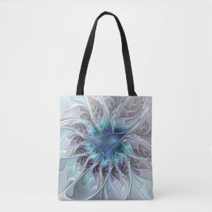 Gedeihende abstrakte moderne fraktale Blume mit Bl