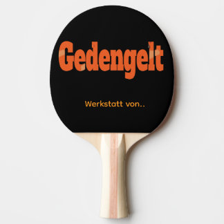 Gedengelt tischtennis schläger