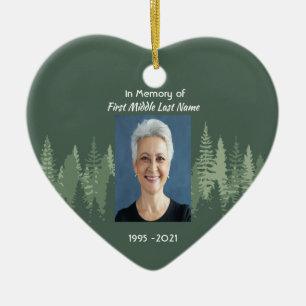 Gedenk-Christliche-Wildnis-Wald-Bäume Keramik Ornament