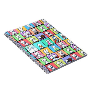 Gedenk-KiniArt Westie Spiral-Fotobuch Notizblock