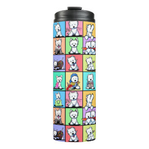 Gedenk-KiniArt-Westie-Suppenbecher Thermosbecher
