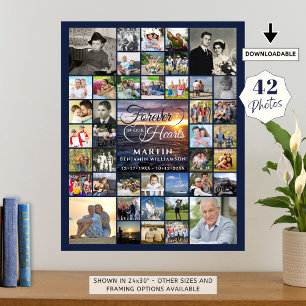 Gedenk-Sonnenuntergang 42 Foto IN UNSEREN HERZEN F Poster