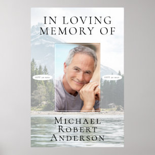 Gedenkberg-Foto-Memorial In Loving Memory Poster