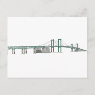 Gedenkbrücke Delaware: 3D-Modell: Postkarte