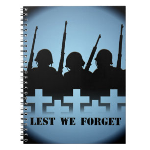 Gedenkbuch für Militärangehörige, damit wir nicht  Notizblock