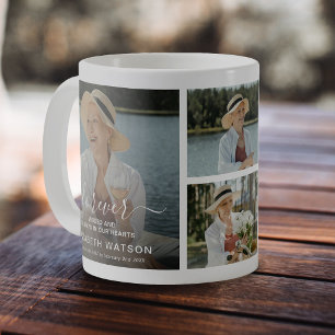 Gedenken 4 Foto-Collage Für immer in unseren Herze Kaffeetasse