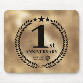 Gedenken an das 1. Jubiläum des Gold-Logos Mousepad
