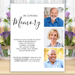 Gedenken an das 3-Foto-Gedenkfest Poster