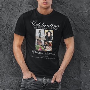 Gedenken an das Leben   Foto-Collage-Gedenkstätte T-Shirt