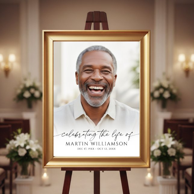 Gedenken an das Leben Foto Moderne Schrift Denkmal Poster (Von Creator hochgeladen)