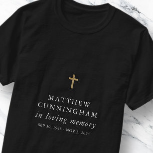 Gedenken an das moderne, einfache Kreuz der Erinne T-Shirt