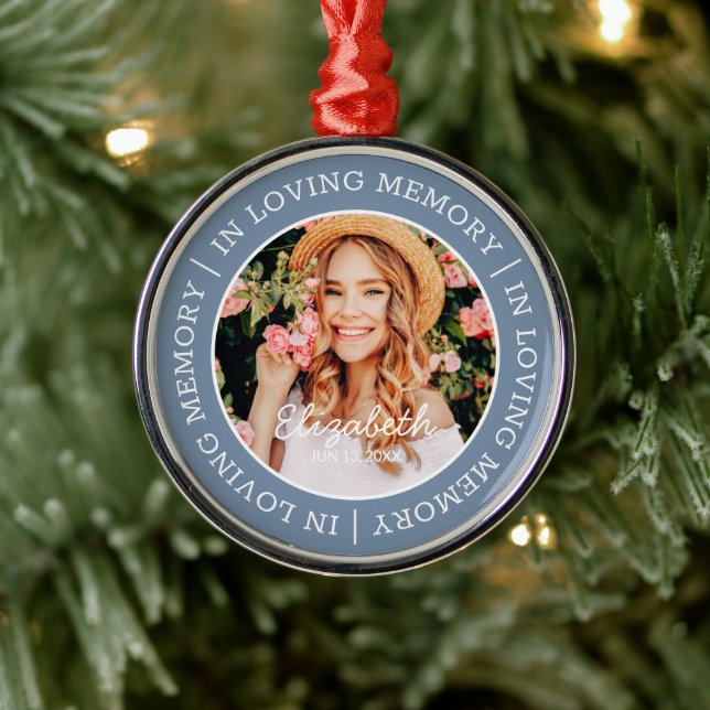 Gedenken an das moderne, maßgeschneiderte Foto der Ornament Aus Metall (Baum)