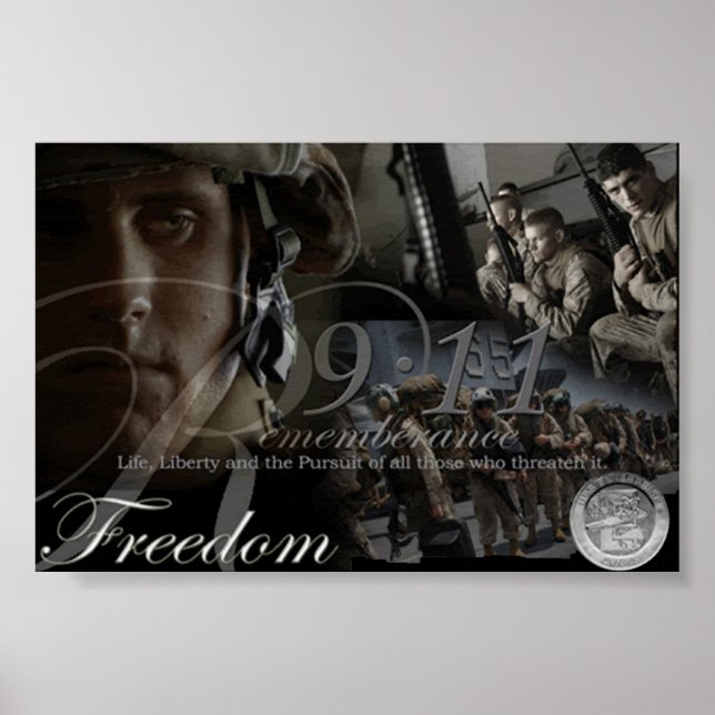 Gedenken an den 11. September Poster (Vorne)