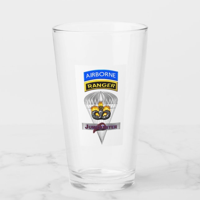 Gedenken an den im Flugzeug Ranger Jumpmaster Glas (Vorderseite)