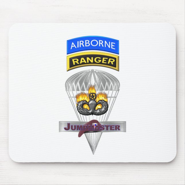 Gedenken an den im Flugzeug Ranger Jumpmaster Mousepad (Vorne)