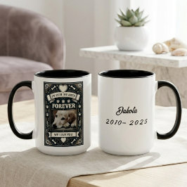 Gedenken an den Verlust des Hundes Foto Tasse