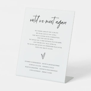 Gedenken an die klassische Hochzeitssymbol Sockelschild