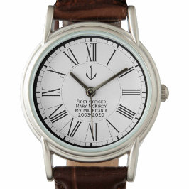 Gedenken an die Lady First Officer Ship Crew Armbanduhr