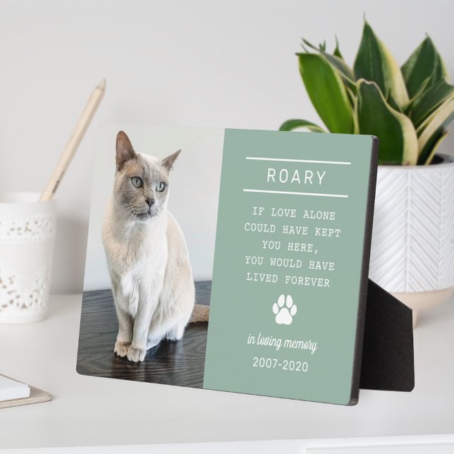 Gedenken an die Personalisierte Gedächtniskatze im Fotoplatte (Von Creator hochgeladen)