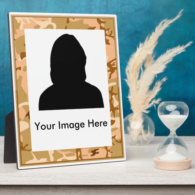 Gedenken an die Wüstenlandschaft und militärische  Fotoplatte (Seite)