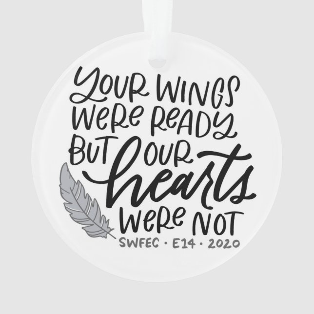 Gedenken an E14 Ornament (Rückseite)