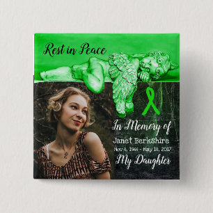 Gedenken an meine Tochter Lyme Gedenkschaltfläche Button