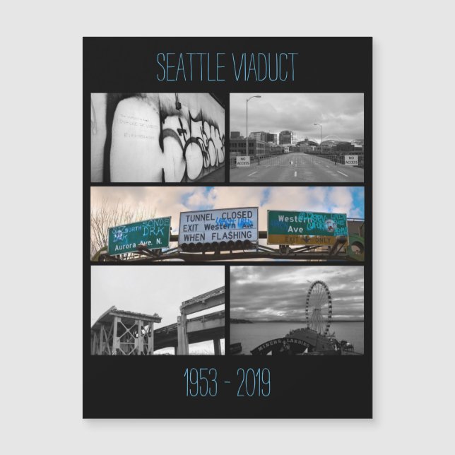 Gedenken an Seattle Magnetkarte (Vorderseite)
