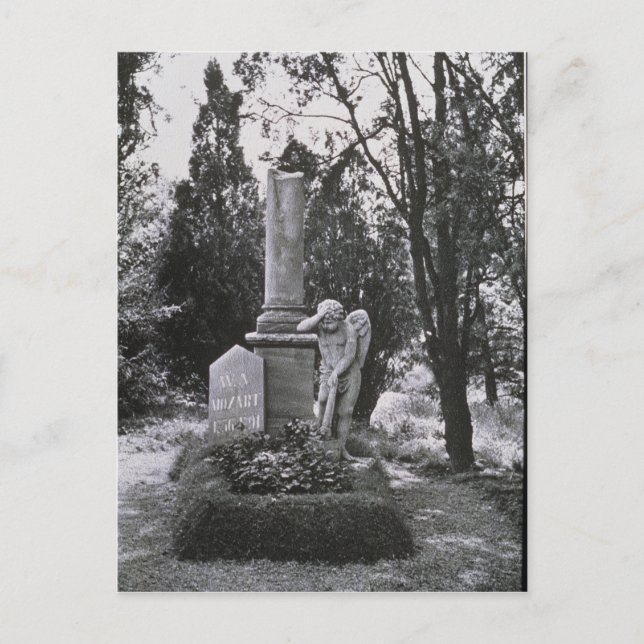 Gedenken an Wolfgang Amadeus Mozart Postkarte (Vorderseite)