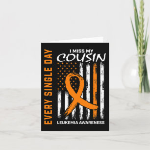 Gedenken Geschenke für Verstorbene Cousin Leukämie Karte
