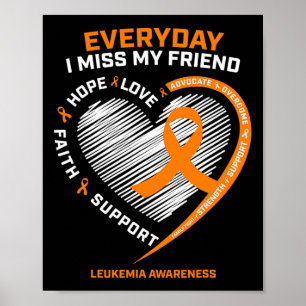 Gedenkend an meine Freundin Leukämie Erw Poster