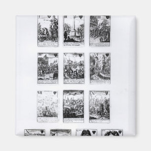 Gedenkende Spielkarten Magnet