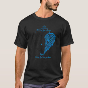 Gedenkengel-Flügel Vermisse Dich Immer Lieb Memo T-Shirt