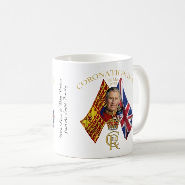 Gedenkfeier der König Karl III. Kaffeetasse (VorderseiteRechts)
