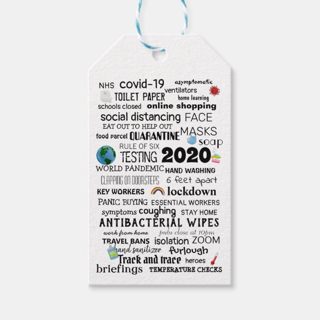 Gedenkfeier der personalisierten Covid-19-Weltpand Geschenkanhänger (Vorderseite)