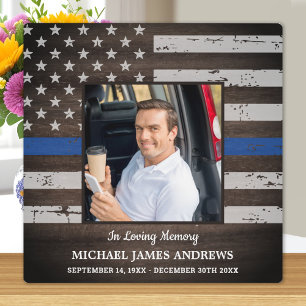 Gedenkfeier der Polizei für die Liebe zum Gedächtn Fotoplatte