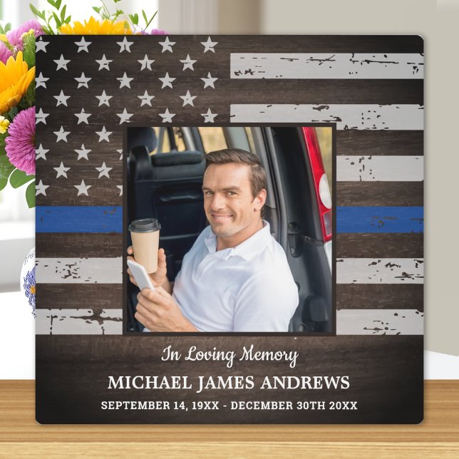 Gedenkfeier der Polizei für die Liebe zum Gedächtn Fotoplatte (Von Creator hochgeladen)