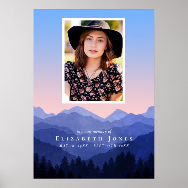 Gedenkfeier des Lebens in den Bergen Poster (Vorne)