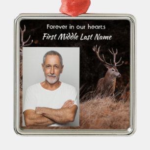 Gedenkfeier Einladung Hirsch Outdoorstyp Ornament Aus Metall