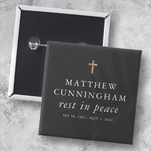 Gedenkfeier Erholung in Frieden Modernes, einfache Button