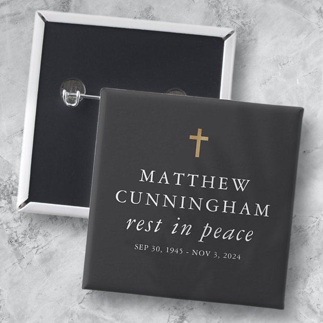 Gedenkfeier Erholung in Frieden Modernes, einfache Button (Von Creator hochgeladen)