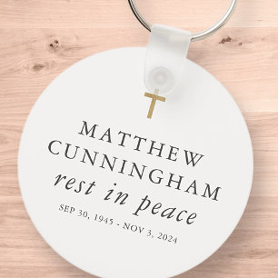 Gedenkfeier Erholung in Frieden Modernes, einfache Schlüsselanhänger