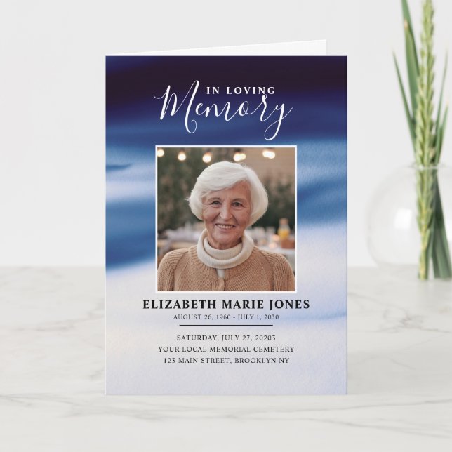 Gedenkfeier für das Blaue Foto in der Liebe zur Er Programm (Vorderseite)