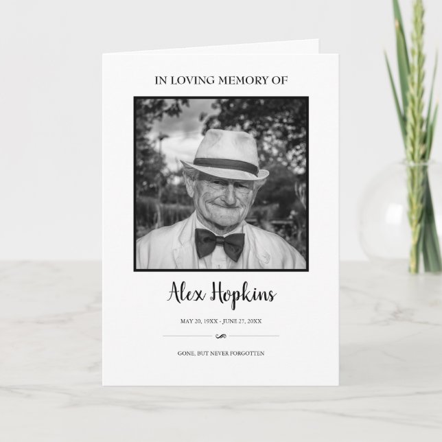 Gedenkfeier für das Schwarze Foto Programm (Vorderseite)