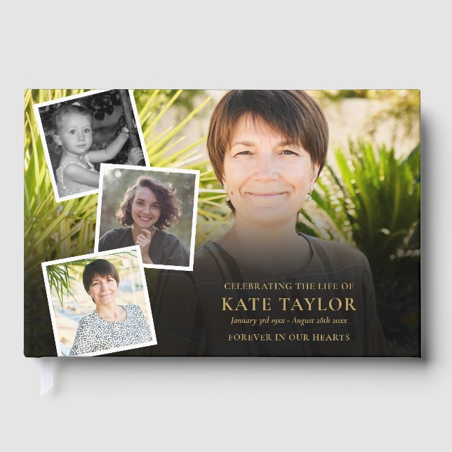 Gedenkfeier für Fotosammlungen Gästebuch (Vorderseite)